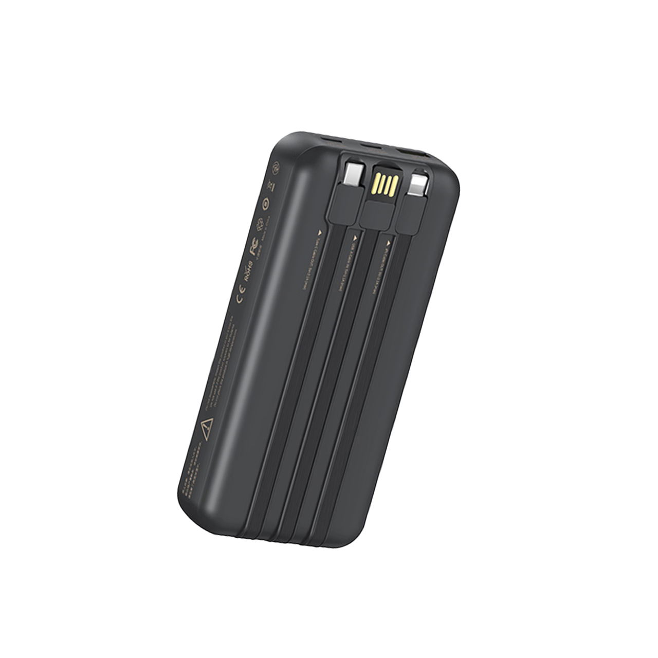 Power bank remax reyluck rpp-686 20w+22.5w pd/qc fast charge built-in cables 20000mah (crni)