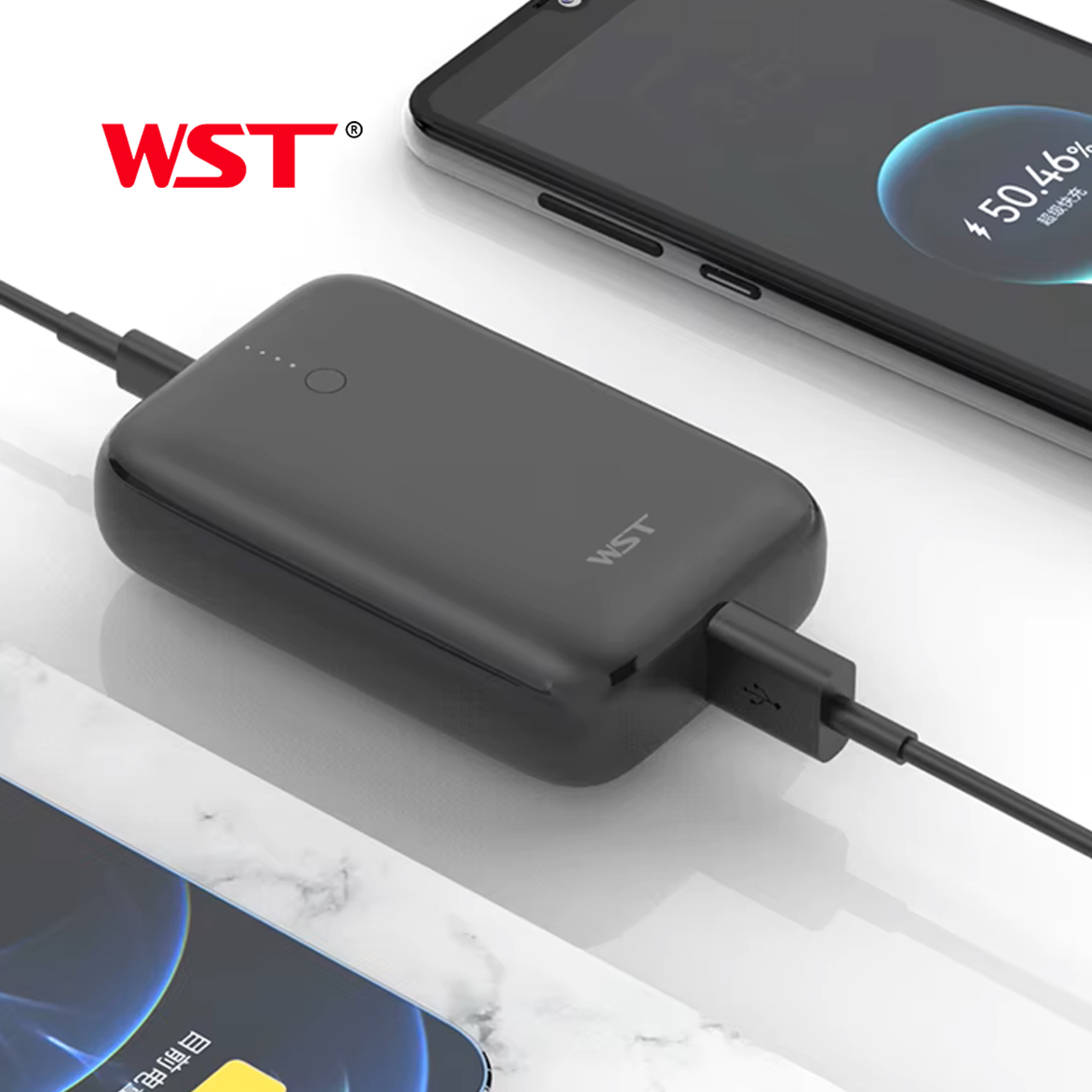 Power bank wst dl104s 9600 mah 22.5w fast charge (crni)