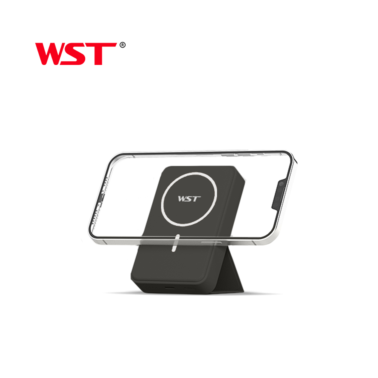 Power bank wst pt100c 10000 mah wireless magnetic 18w fast charge (crni)