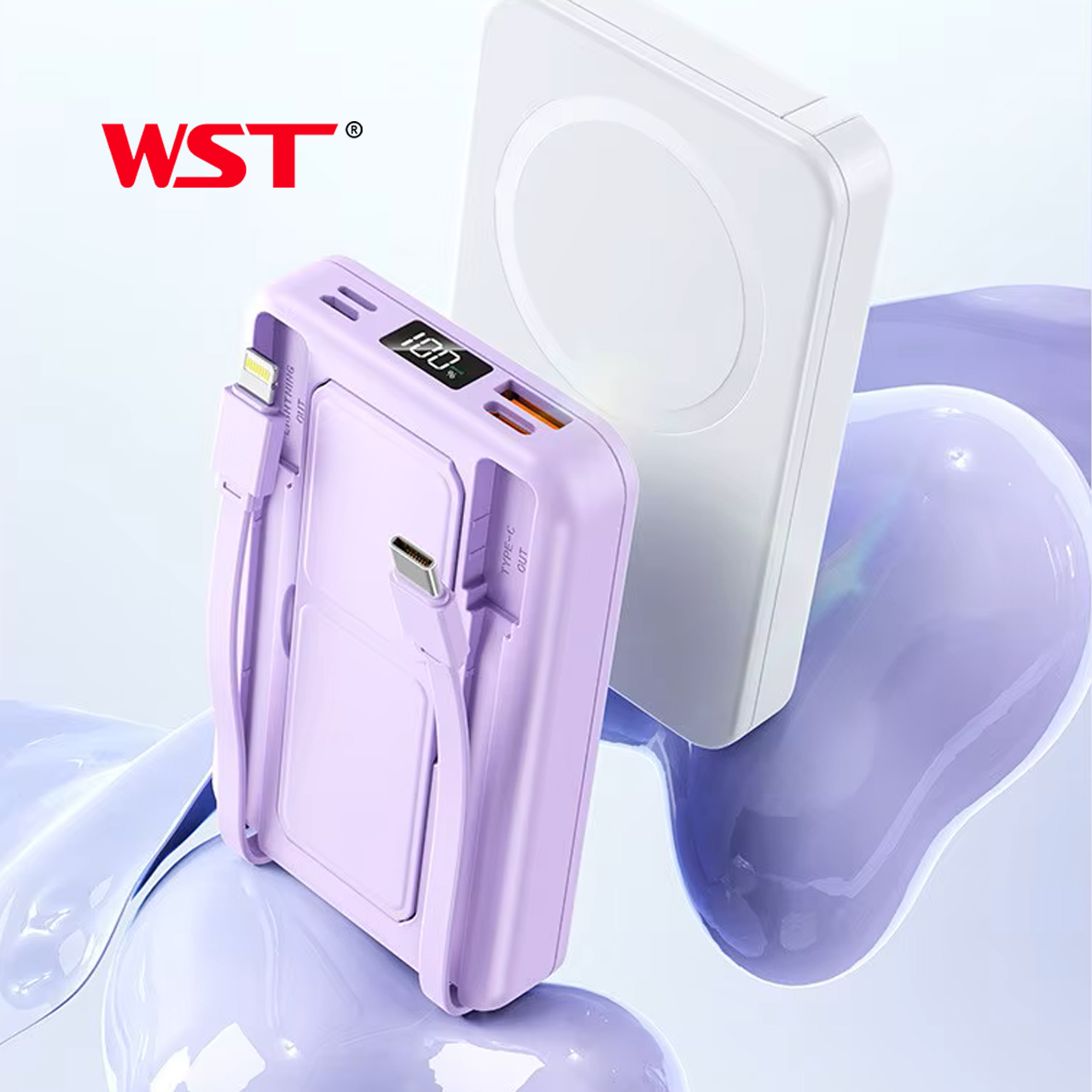 Power bank wst w011 10000 mah wireless magnetic 20w fast charge (beli)