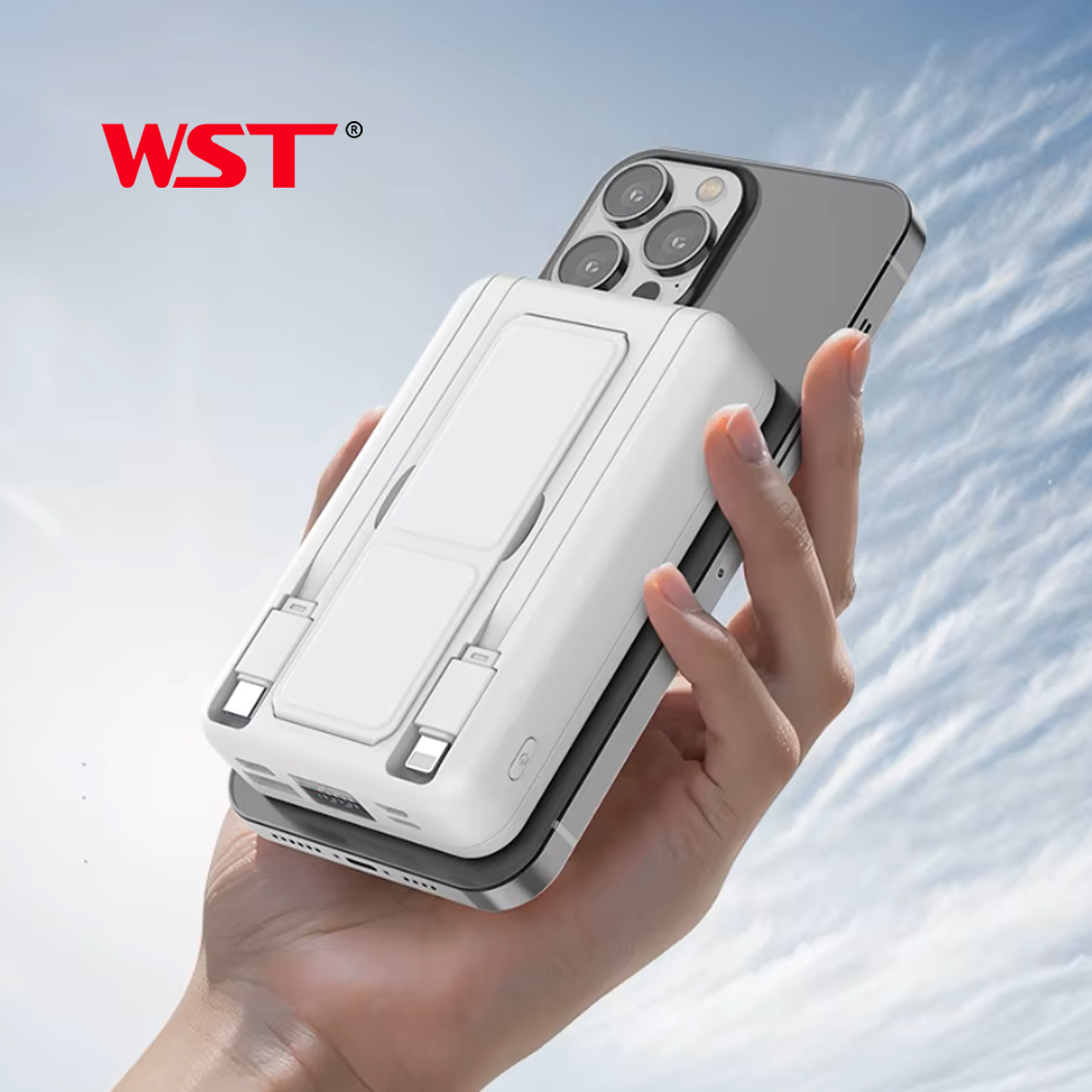 Power bank wst w011 10000 mah wireless magnetic 20w fast charge (beli)