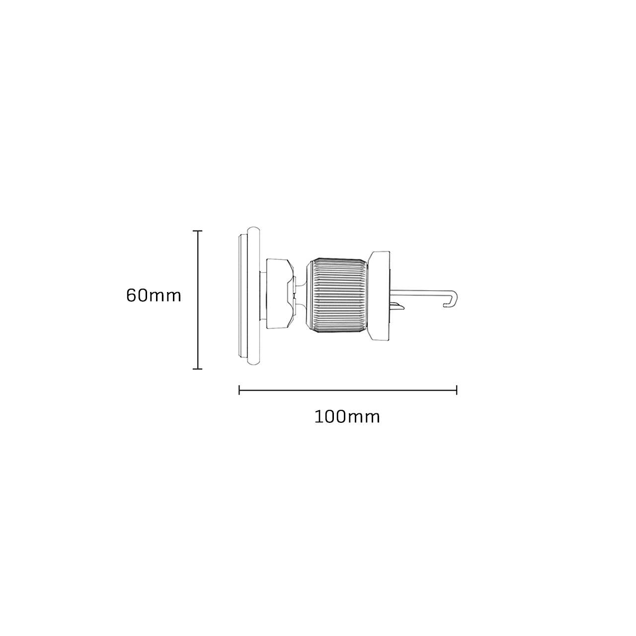 Držač za mobilni telefon yesido za ventilaciju sa magnetom (c252) black