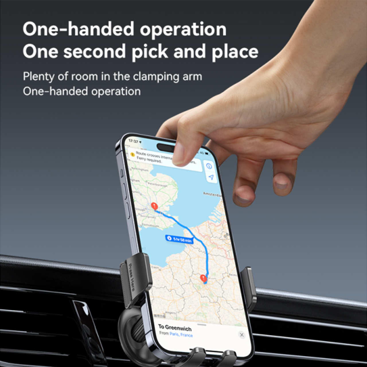 Držač za mobilni telefon yesido za ventilaciju (c251) black