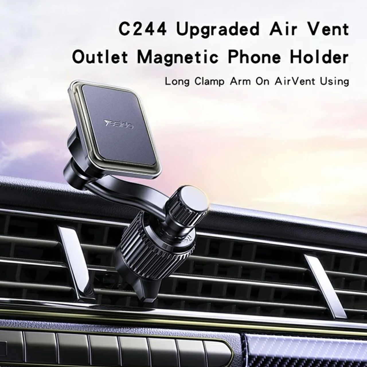 Držač za mobilni telefon yesido za ventilaciju sa magnetom (c244) black