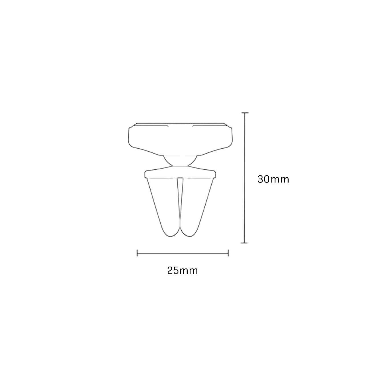 Držač za mobilni telefon yesido za ventilaciju sa magnetom (c214) black