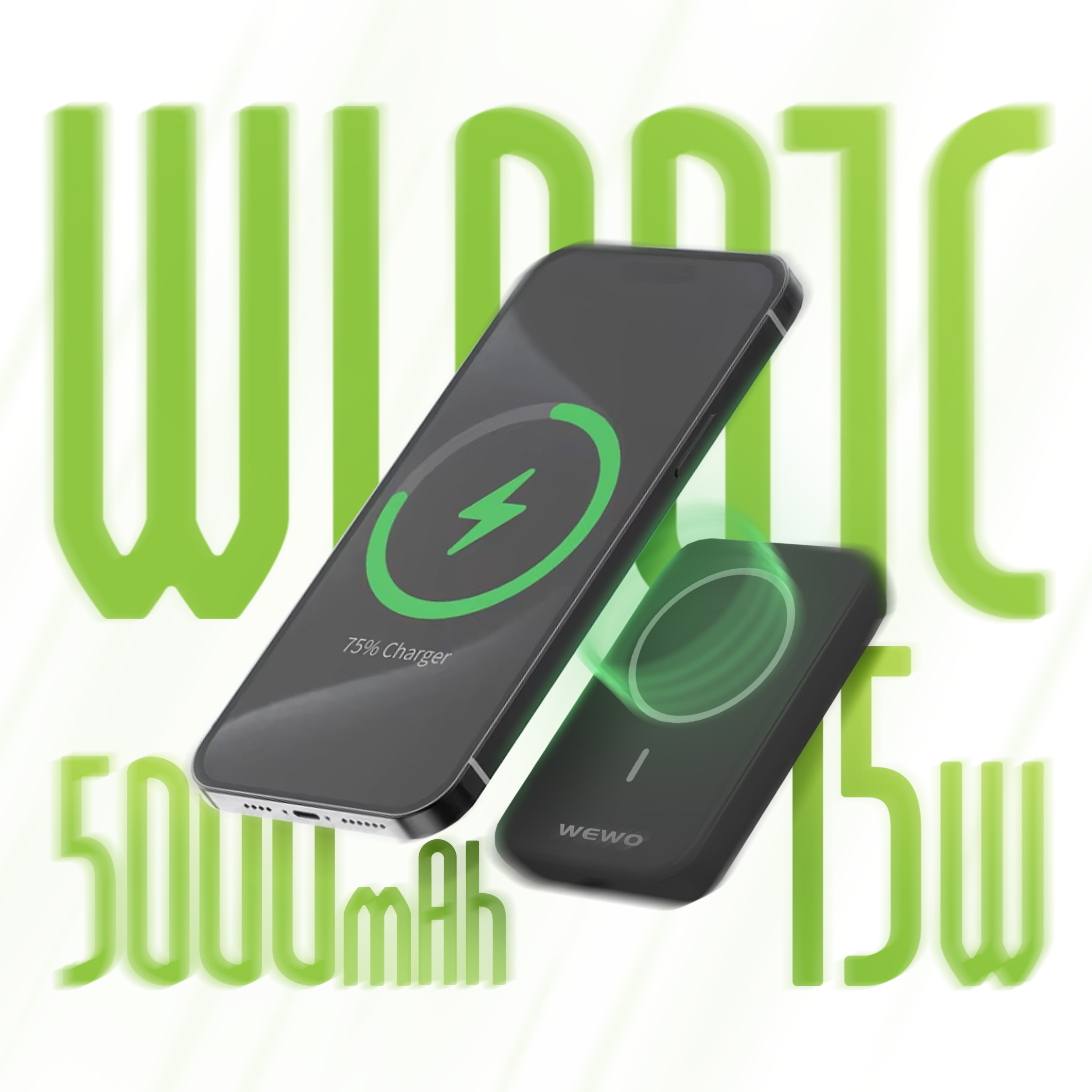 Wewo power bank wl001c 15w magsafe 5000mah (crni)