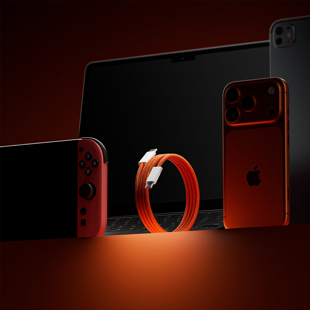 Usb data cable wewo za iphone 17 seriju type c na type c 60w pd cable (orig. design)  narandžasti 1m