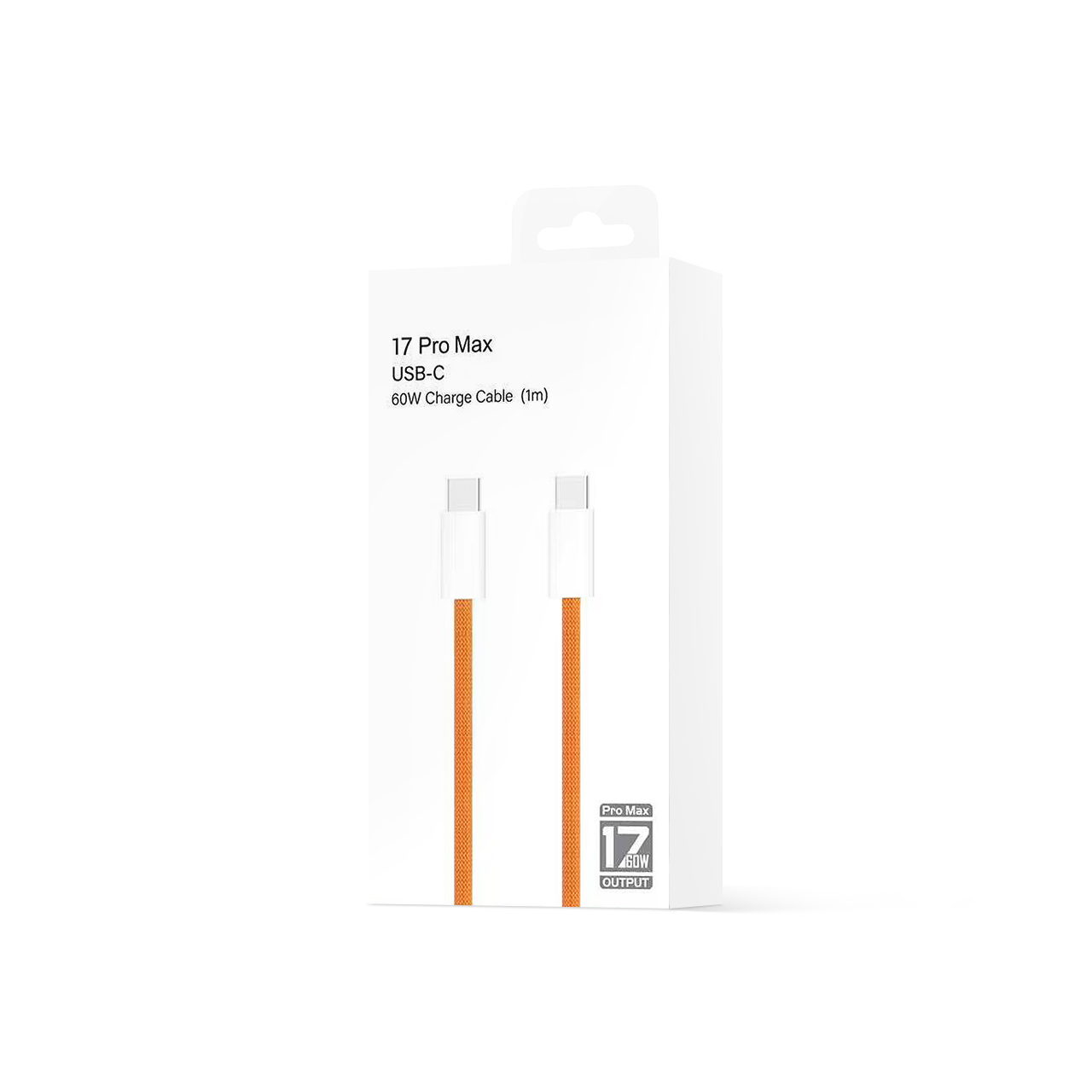 Usb data cable wewo za iphone 17 seriju type c na type c 60w pd cable (orig. design)  narandžasti 1m