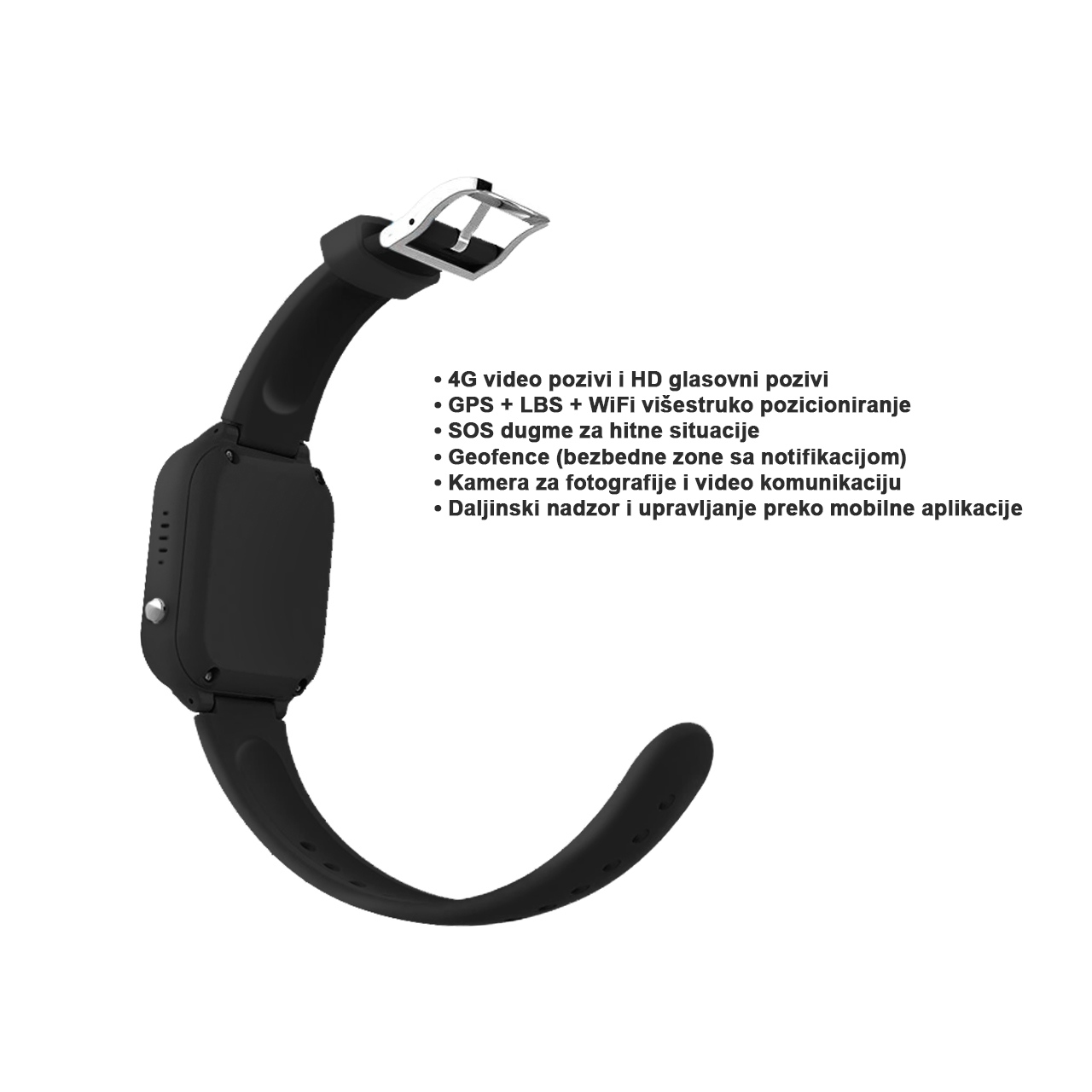 Smart watch c80 kids 4g - pametni sat (crni)