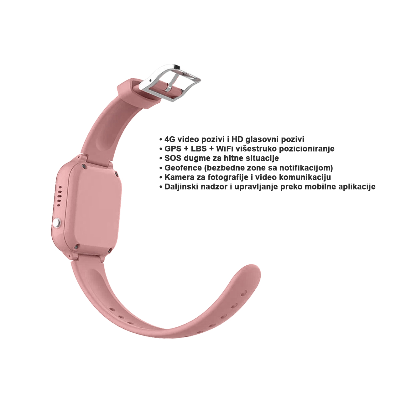 Smart watch c80 kids 4g - pametni sat (rozi)