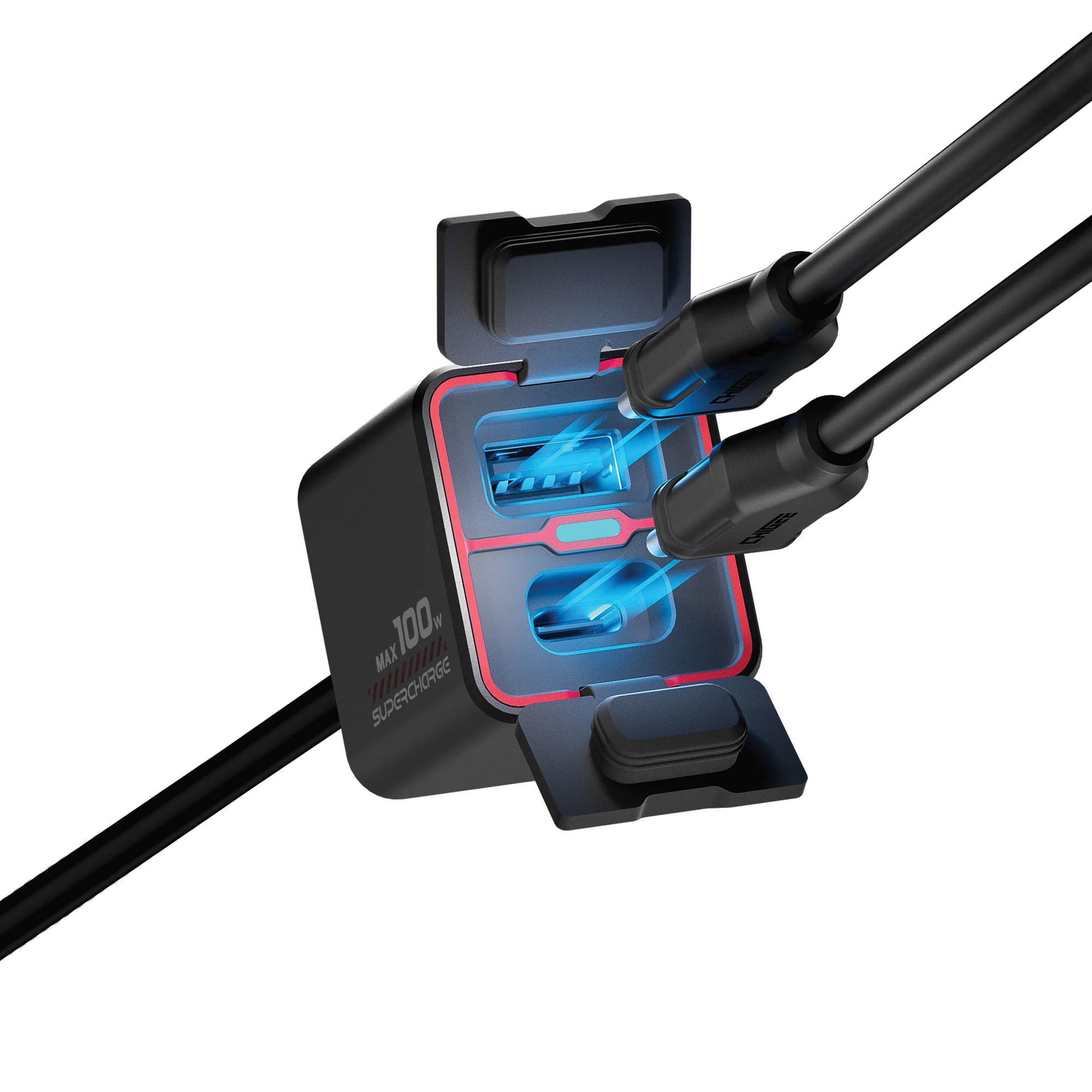 Tr100 motorcycle two-way quick charger with charging cables