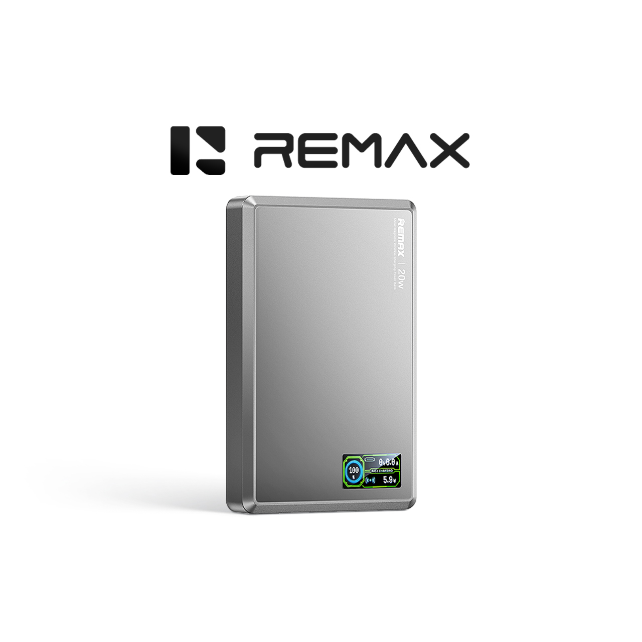 Power Bank REMAX AURORA FP-37 PD 20W MAGNETIC WIRELESS 10000mAh (sivi)