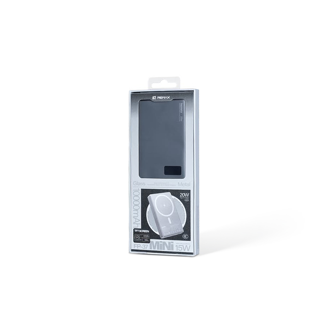 Power bank remax aurora fp-37 pd 20w magnetic wireless 10000mah (sivi)