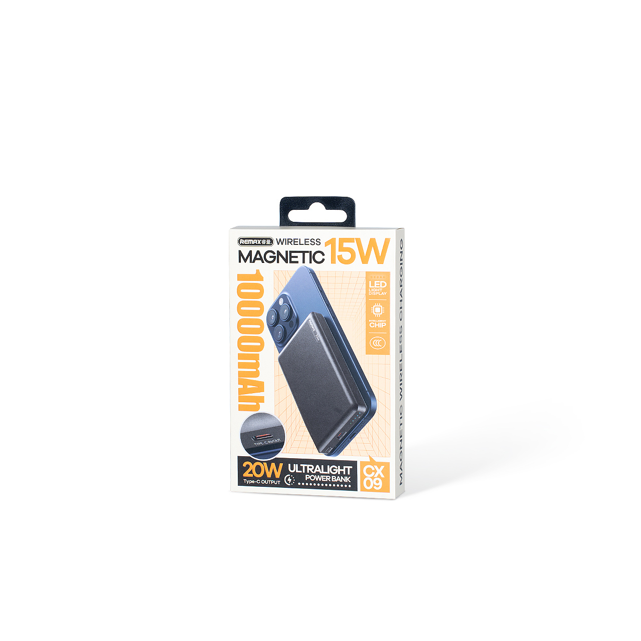 Power bank remax cx-09 pd 20w magnetic wireless 10000mah (sivi)