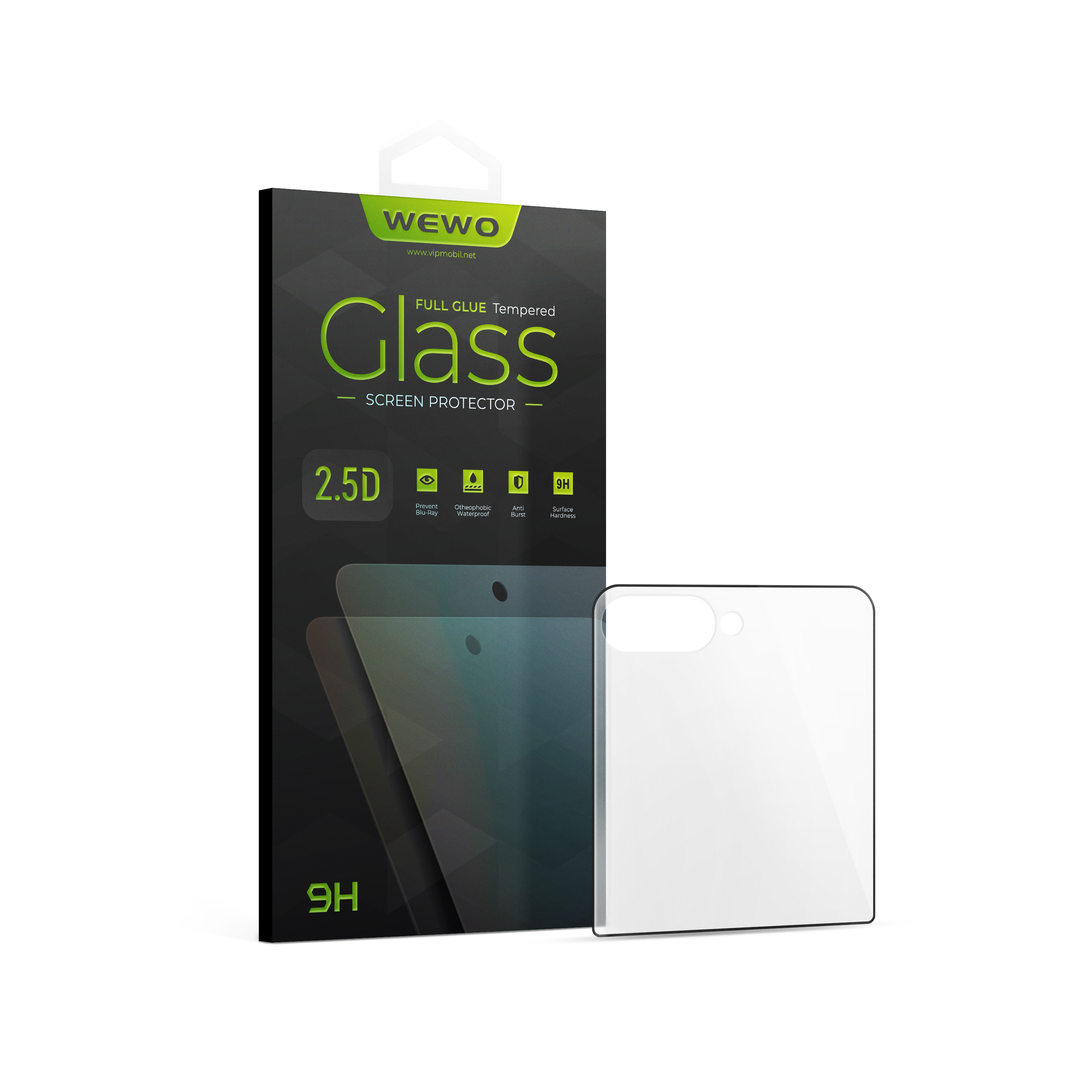 Nalepnica Display-a Glass 2.5D FULL GLUE  for SM-F776B (Galaxy Z Flip 8) spoljašnje
