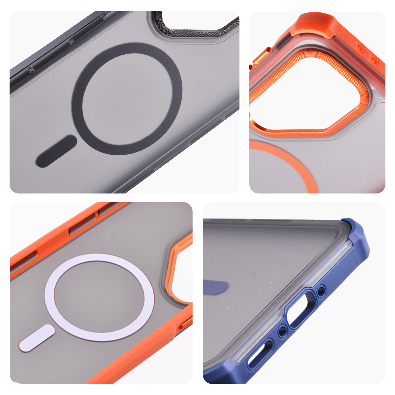 Pc border defender magsafe  for iphone 16 (6.1") orange