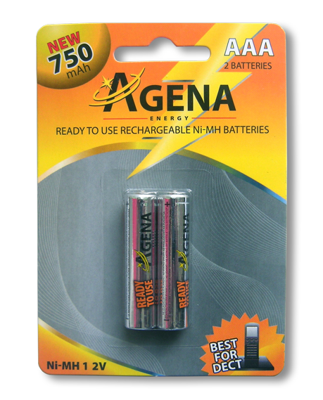 Baterija za fiksni telefon punjiva agena energy rtu aaa 2/1 1,2v 750mah ni-mh