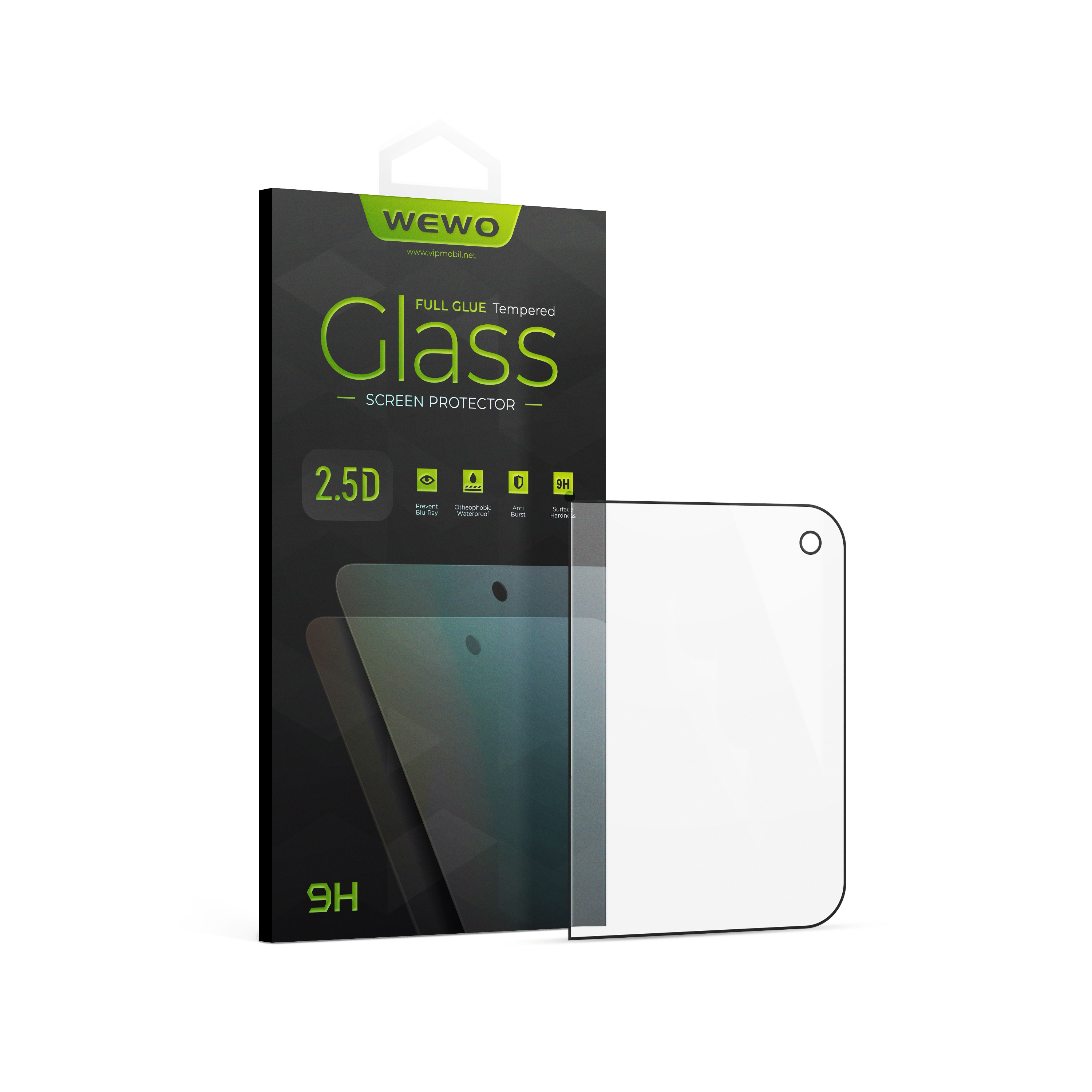 Nalepnica Display-a Glass 2.5D FULL GLUE for iPhone Duo (black)