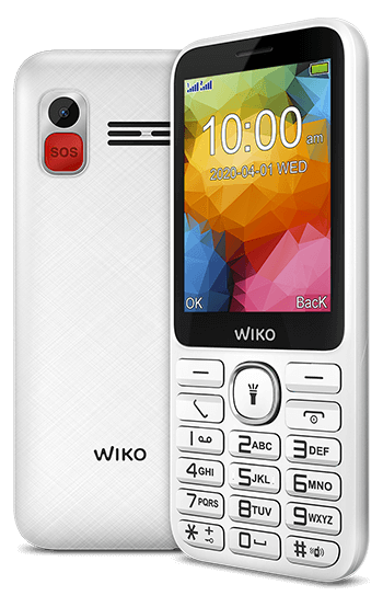 Mobilni telefon Wiko F200, senior (beli)