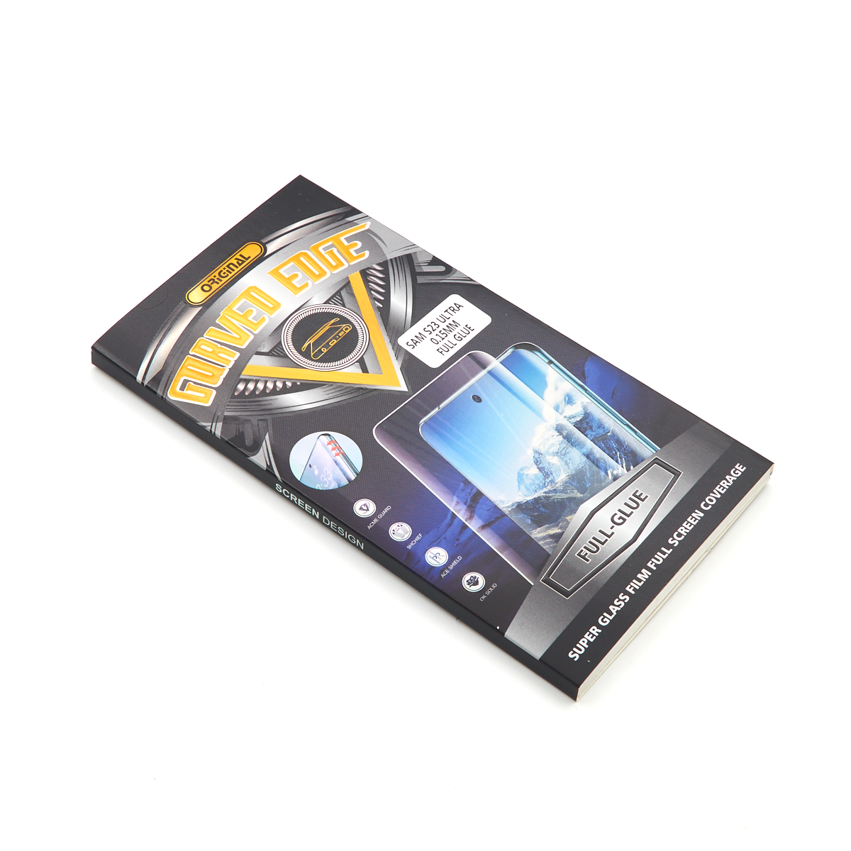 Nalepnica display-a glass 5d full glue for sm-s918 (galaxy s23 ultra) black