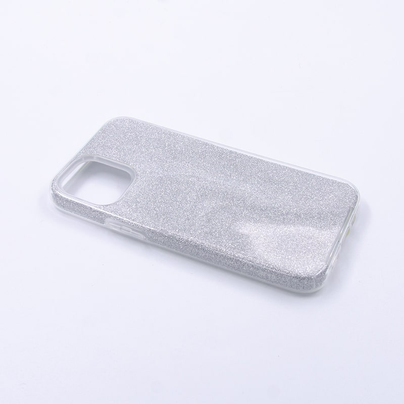 Tpu sparkly shine for iphone 12 mini (5.4") silver