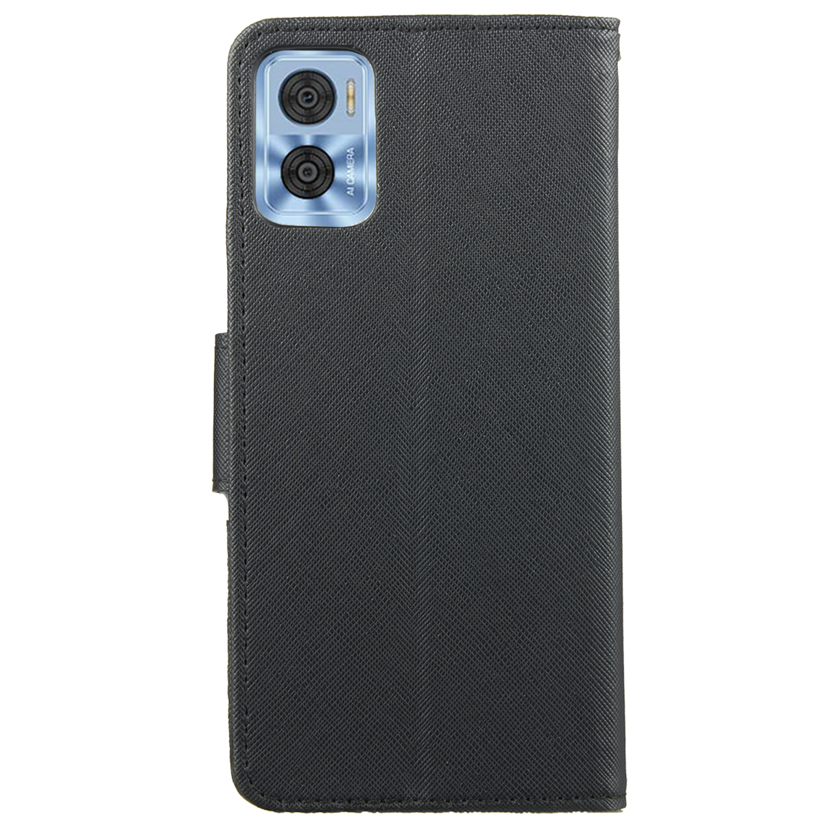 Mercury flip case za moto e22 (crna)