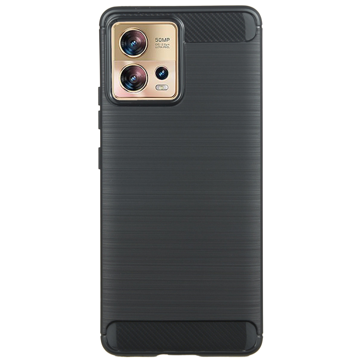 Tpu brushed za moto edge 30 fusion (black)