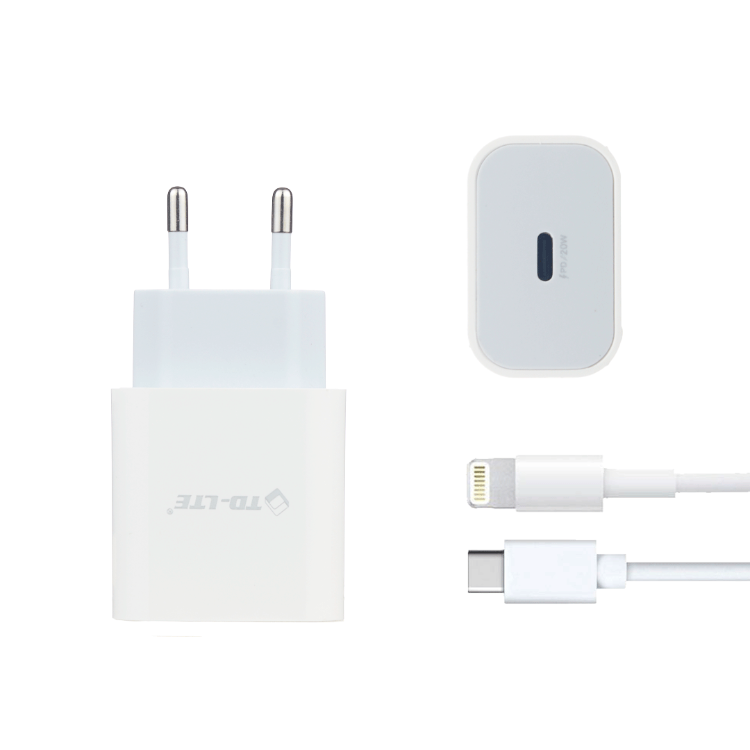 Powerful td-lte pd punjač pa133 20w + type-c na iphone usb cable