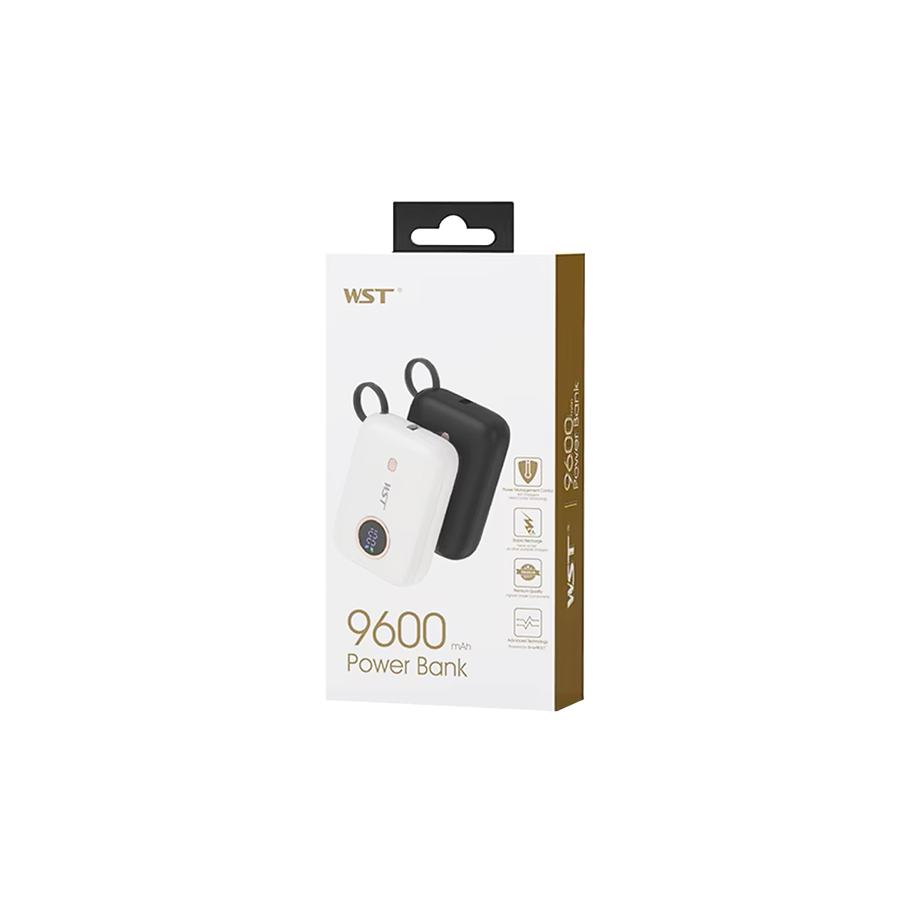 Power bank wst dl104s 9600 mah 22.5w fast charge (crni)