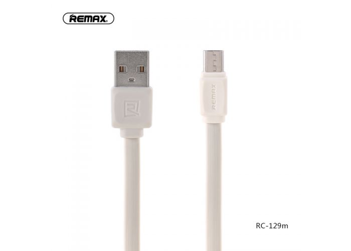 Usb data cable remax rc-129m za micro (2.4a) beli 1m