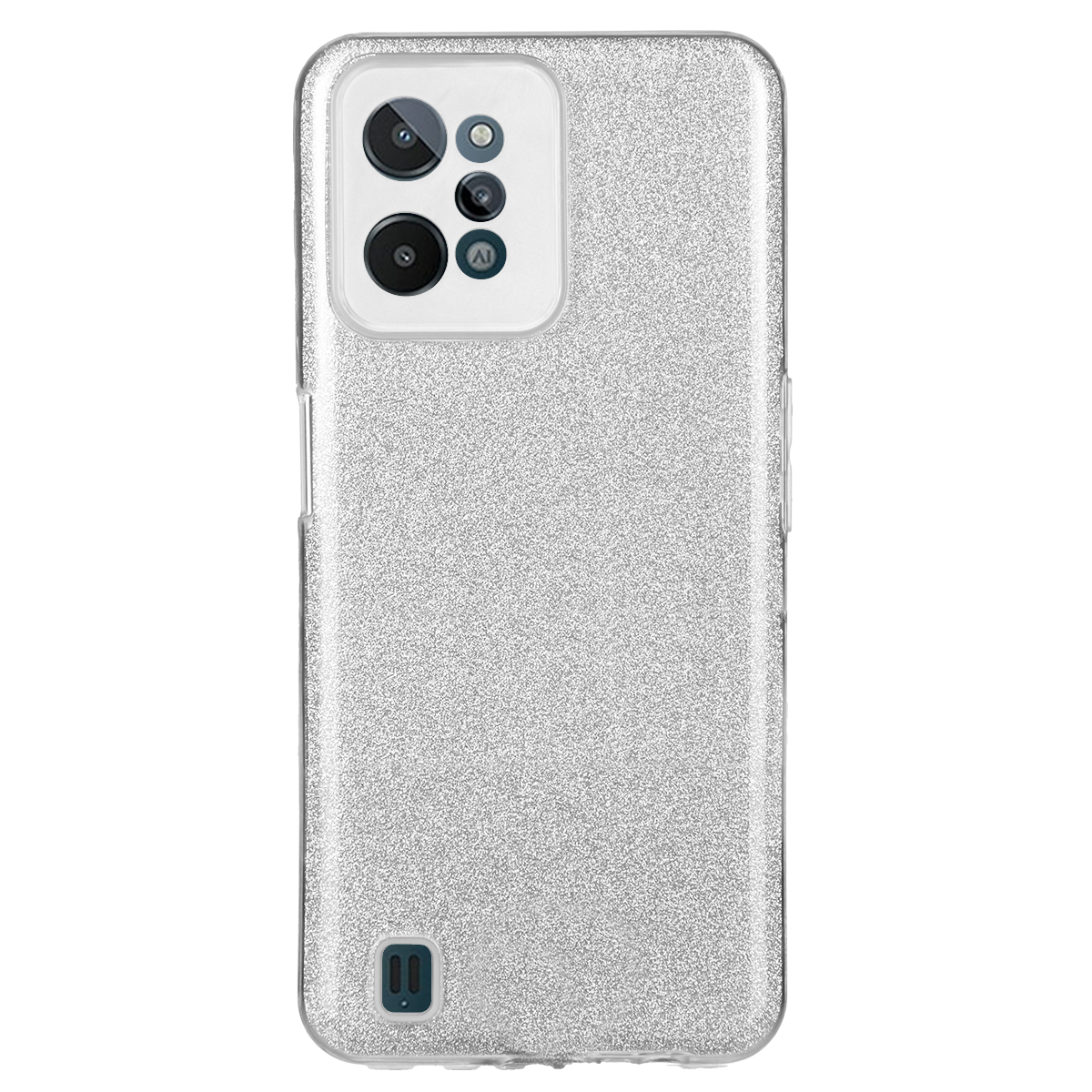 Tpu sparkly shine realme c31 (silver)