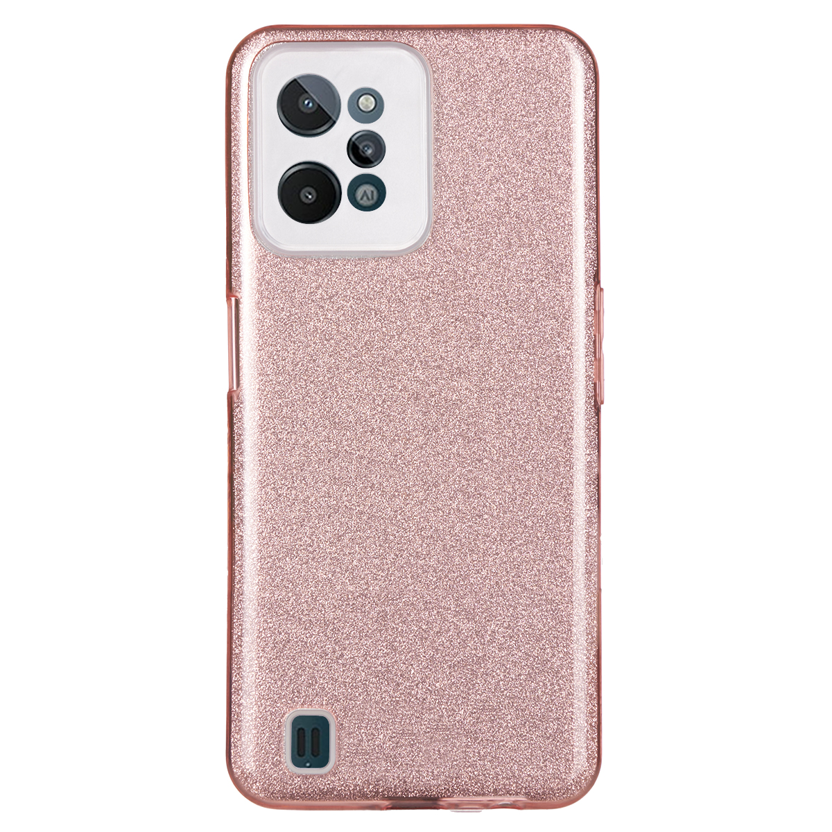 Tpu sparkly shine realme c31 (pink)