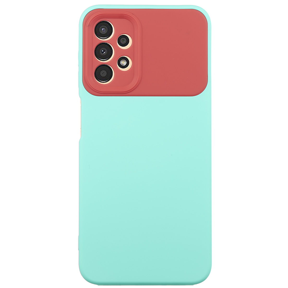 Tpu matte duo for sm-a135f (galaxy a13 4g) tirkizno-crvena