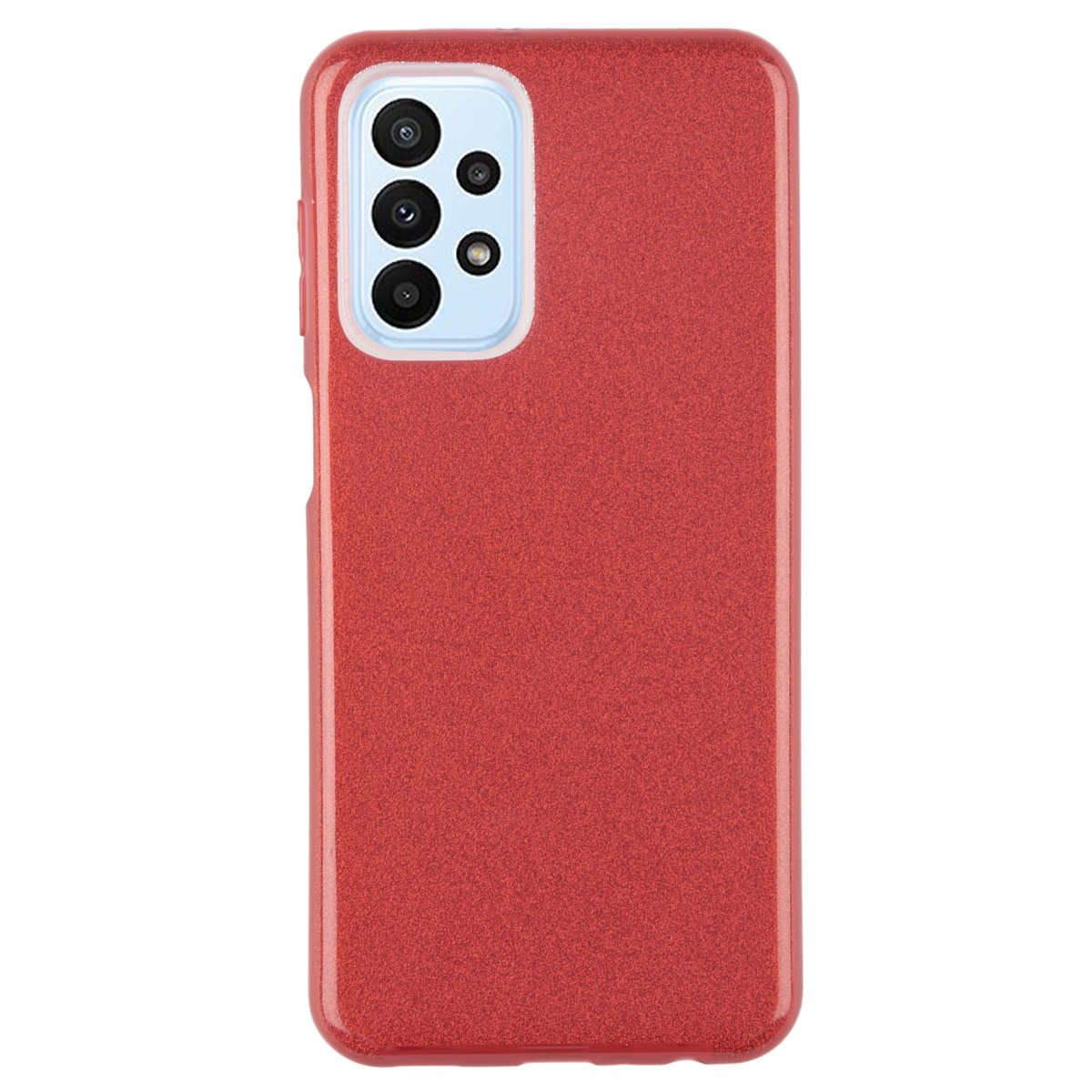 Tpu sparkly shine for sm-a235f/a236b (galaxy a23 4g/5g) red