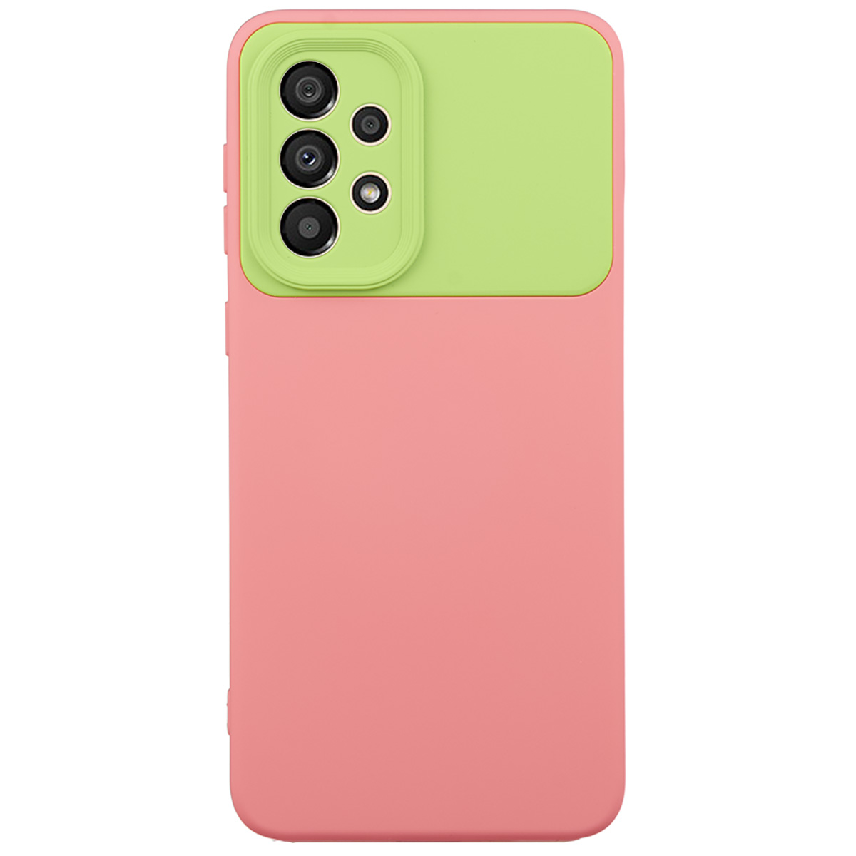 Tpu matte duo for sm-a336b (galaxy a33 5g) roze-zelena