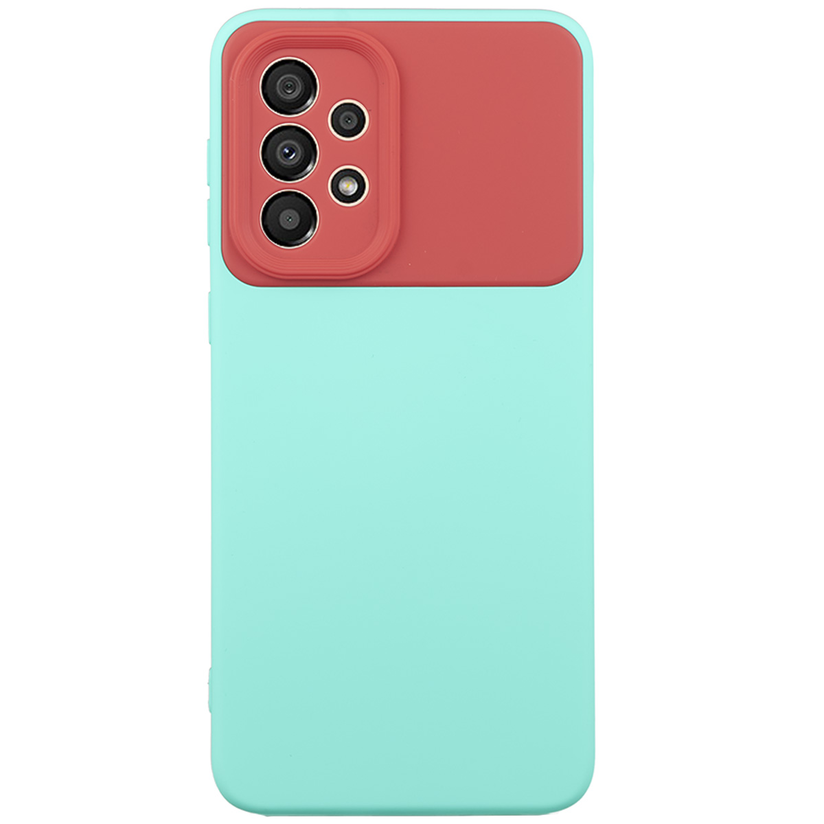 Tpu matte duo for sm-a336b (galaxy a33 5g) tirkizno-crvena