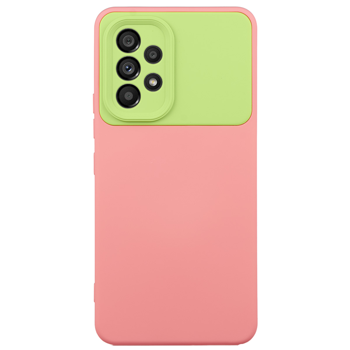 Tpu matte duo for sm-a536b (galaxy a53 5g) roze-zelena