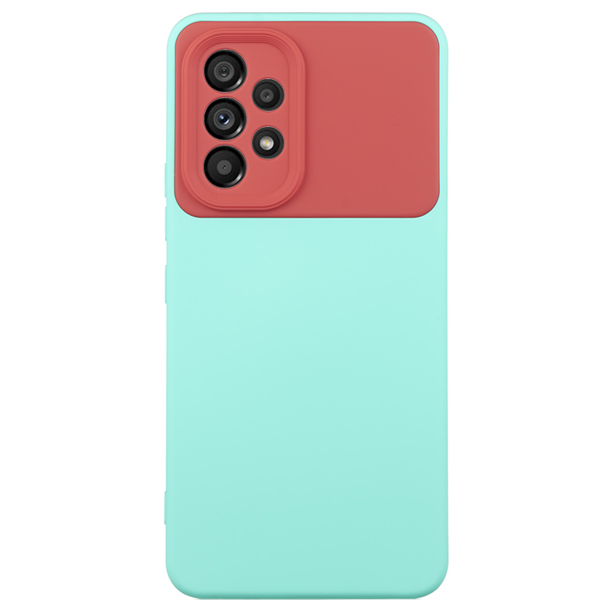Tpu matte duo for sm-a536b (galaxy a53 5g) tirkizno-crvena