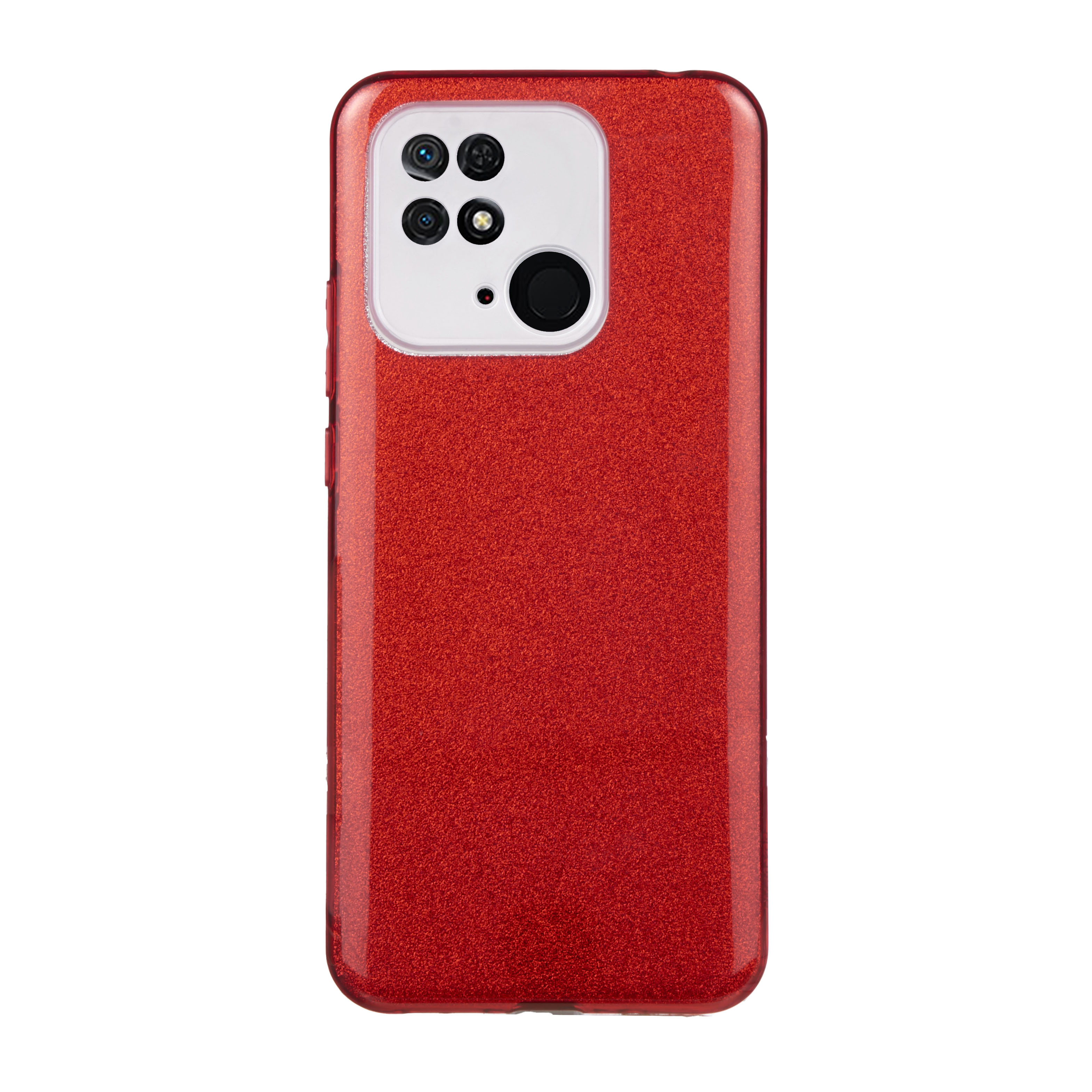 Tpu sparkly shine redmi 10c (red)