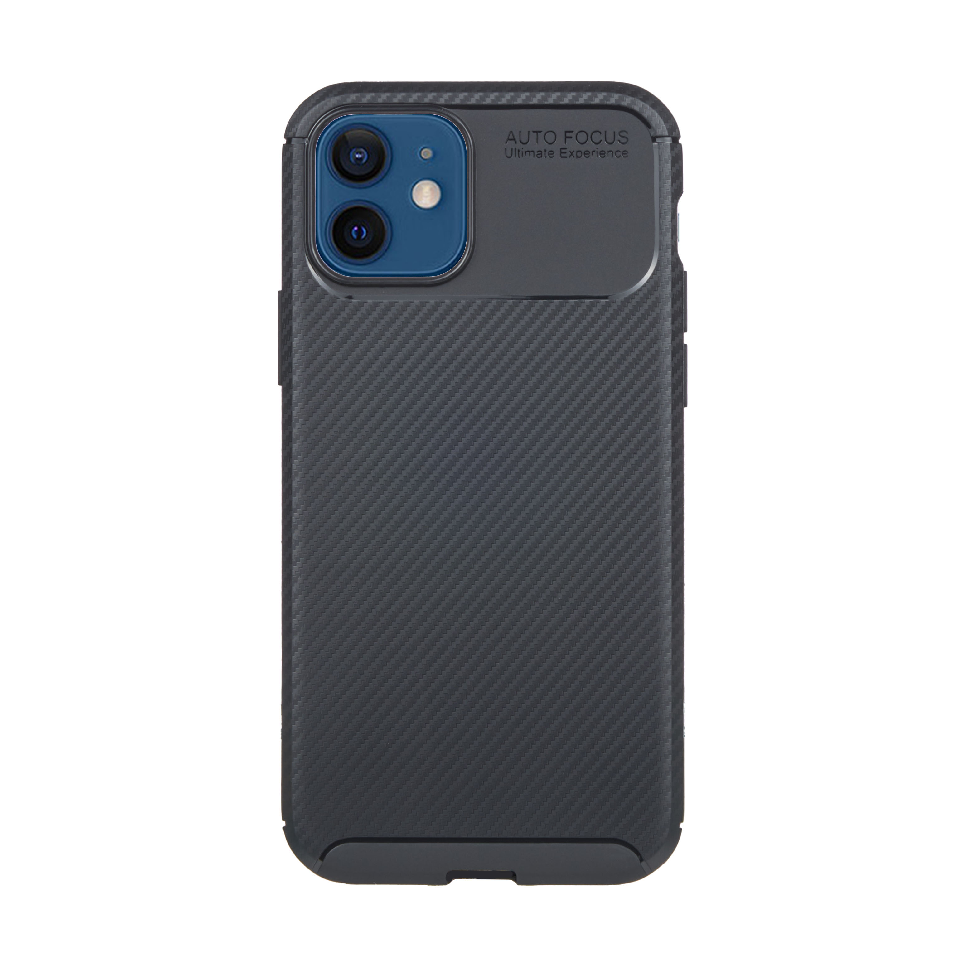 Tpu carbon new for iphone 12/12 pro (6.1") black
