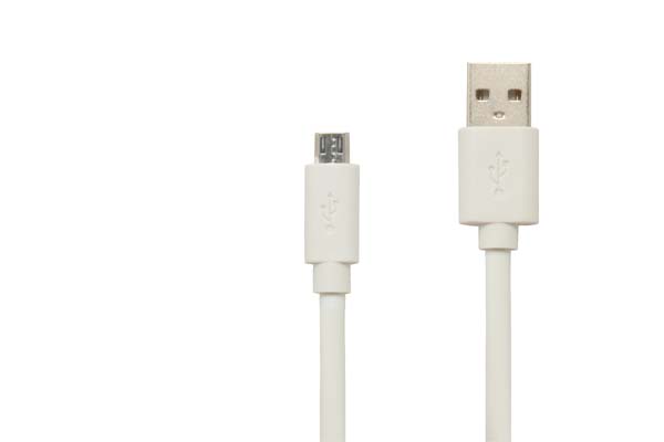 Usb data cable micro usb 3m (beli)