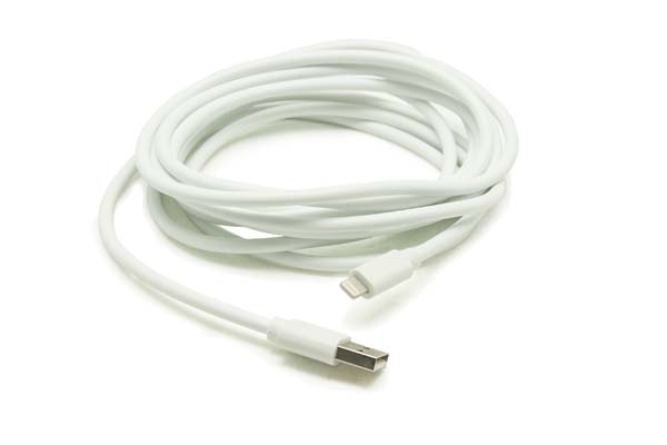 Usb data cable za iphone 5/6 3m (beli)