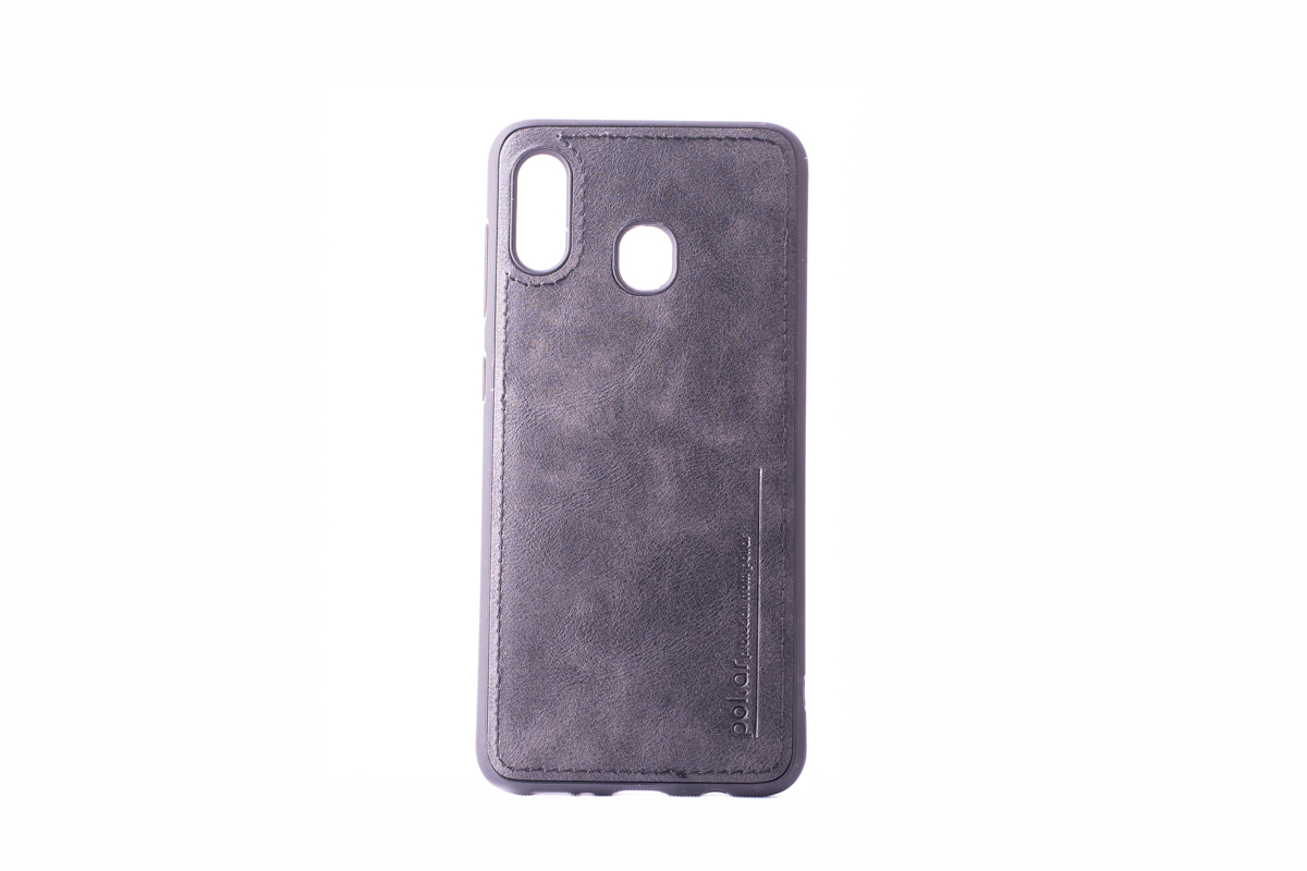 Tpu leather for sm-a205f/a305 (galaxy a20/a30) crna
