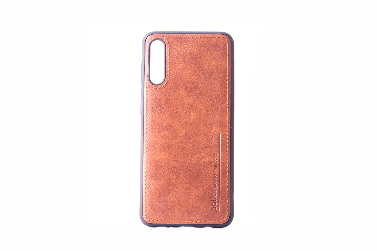 Tpu leather for sm-a505f (galaxy a50) braon