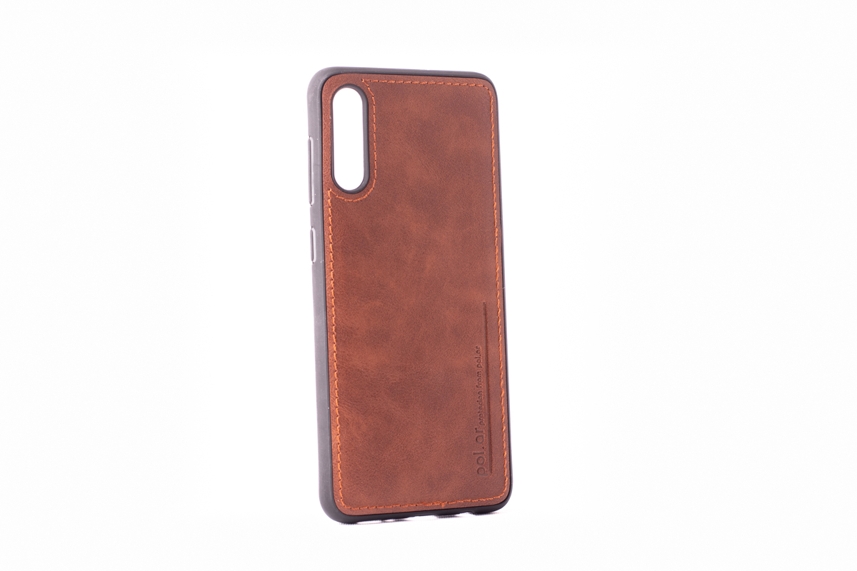 Tpu leather for sm-a505f (galaxy a50) braon
