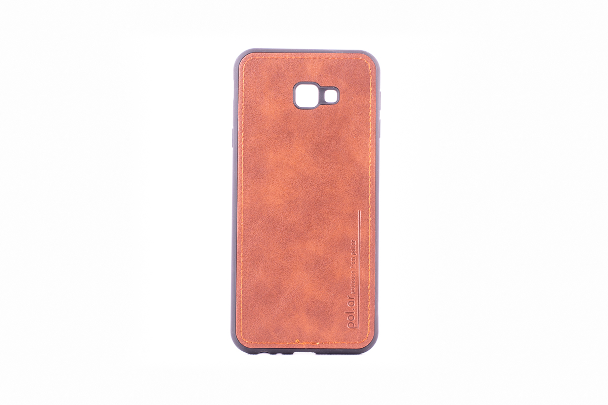 Tpu leather for sm-j415f (galaxy j4 plus 2018) braon