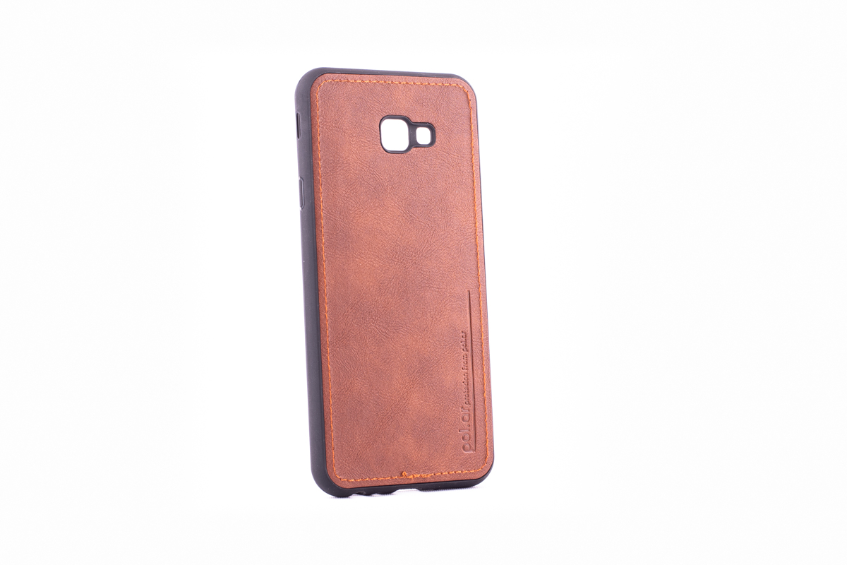 Tpu leather for sm-j415f (galaxy j4 plus 2018) braon