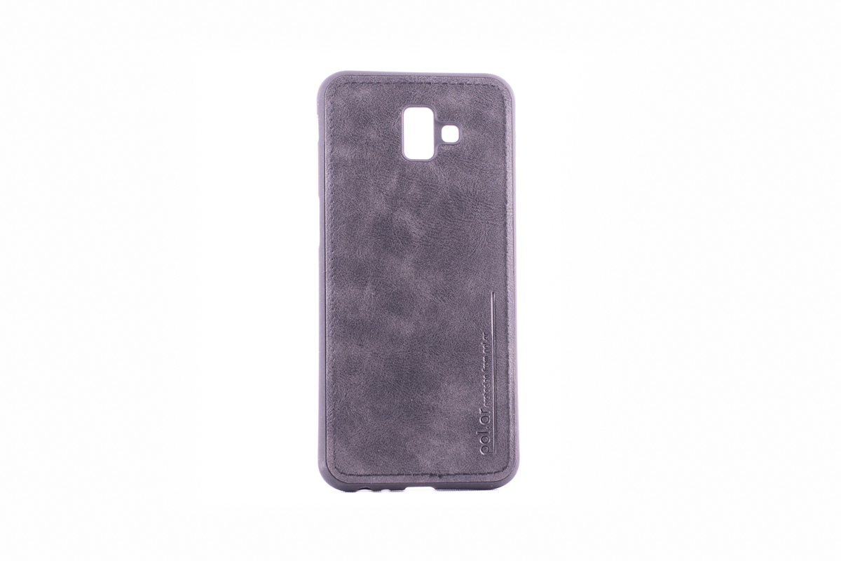Tpu leather for sm-j610f (galaxy j6 plus 2018) crna
