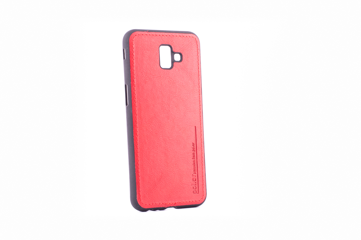 Tpu leather for sm-j610f (galaxy j6 plus 2018) crvena