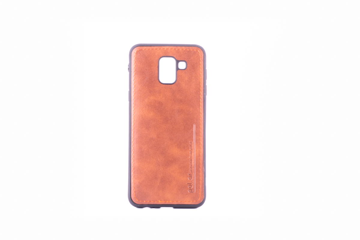Tpu leather for sm-j600f (galaxy j6 2018) braon